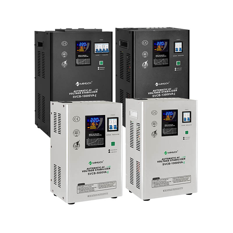 Mingchuan SVCB Digital Display Wall-Mounted AC Voltage Stabilizer Single-Phase 10kVA 220v Fully Automatic Household Voltage Stabilizer