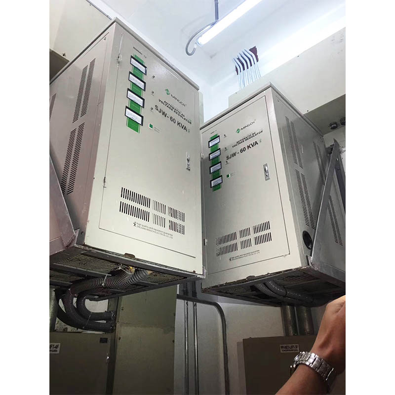 Mingchuan SJW Three-Phase 50kVA Fully Automatic Voltage Stabilizer 380v Industrial AC Voltage Stabilizer