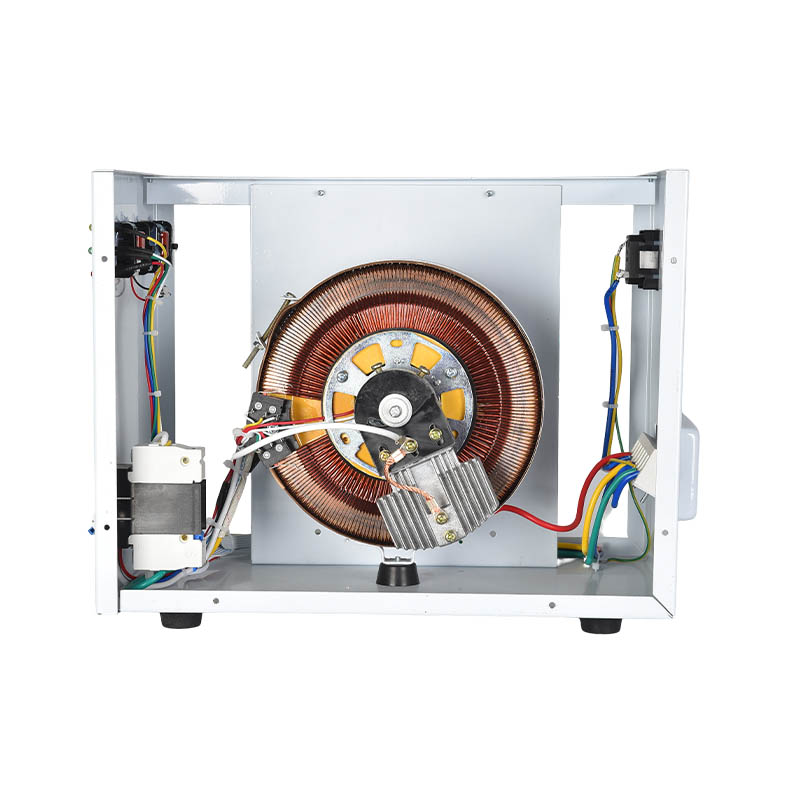 How can the electromagnetic compatibility design of a household fully automatic voltage stabilizer reduce interference with other electrical appliances?