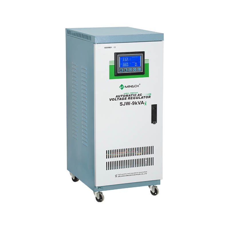 How does a three-phase industrial AC voltage stabilizer automatically correct severe voltage sags and swells to protect sensitive manufacturing equipment?